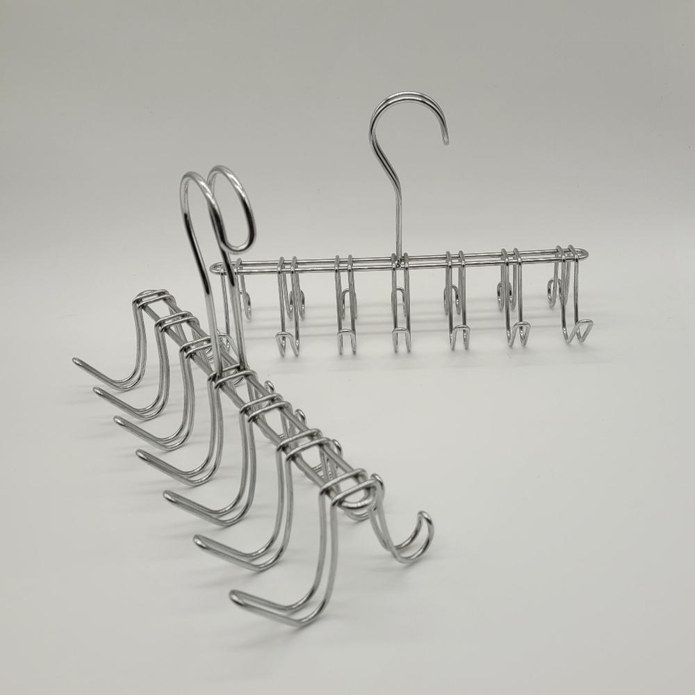 Metal Hanging Closet Organization Storage Holder for Belts Men's Ties Sc…
